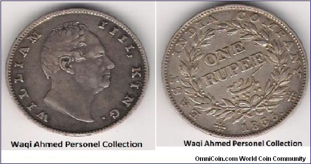 British India One Rupee 1835 King William IIII