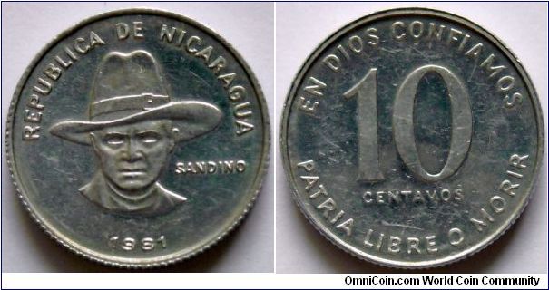10 centavos.
1981