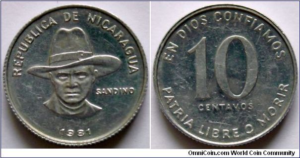 10 centavos.
1981