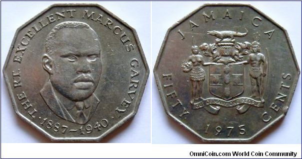50 cents.
1975, Marcus Garvey (1887-1940)