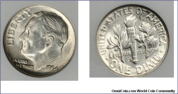 1954 s Dime