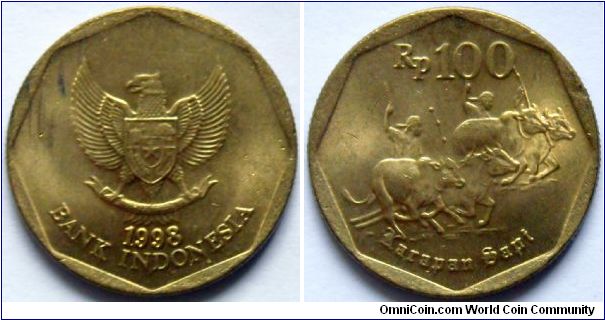 100 rupiah.
1998