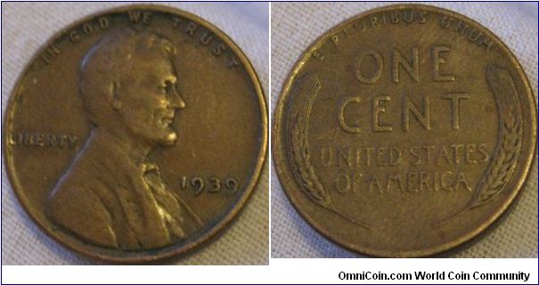 1939 1 cent.