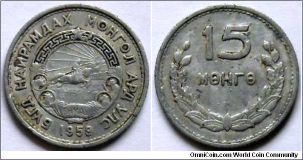 15 mongo.
1959