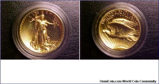 For a while I've been collecting US coins with modern renditions of classic designs, really just a 21st century phenomenon, but fun.  This is my favorite, the 2009 Ultra High Relief Saint-Gaudens double eagle.  This is very similar to the original which was a pattern in 1907, but rather than the normal $20 planchet, it was reduced and struck on 2 $10 planchets stacked on top of each other.  The modern rendition has the same diameter to bring up the ultra high relief as Saint-Gaudens indended.