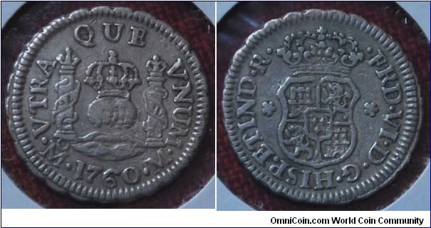 Spanish 1/4 Real, Mexico City mint.