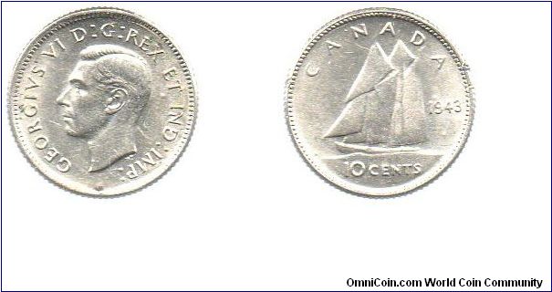 1943 10 cents