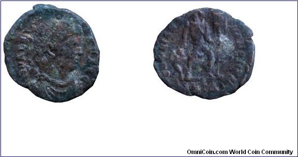 Roman Empire, small follis, no date, Bronze, Valentinian (364-375).                                                                                                                                                                                                                                                                                                                                                                                                                                                 