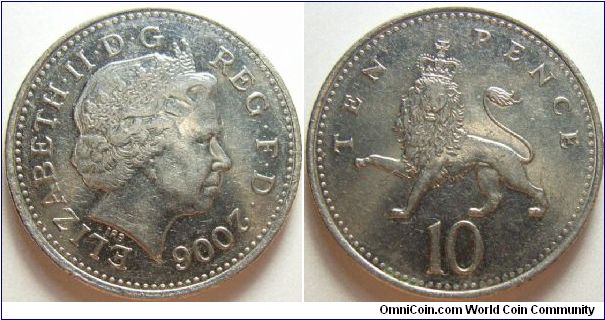 UK 2006 10 pence. Found it circulating in Australia.