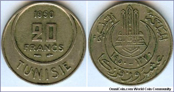 20francs cing dob  tunisia