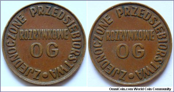 Polish game/play token.
Probably from '80.
