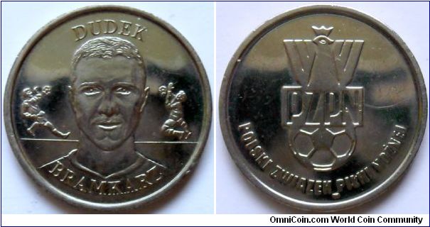 Polish footbal team token.
Jerzy Dudek - goalkeeper.