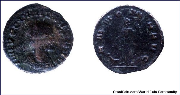 Roman Empire, follis, Bronze, Claudius II (268-270).                                                                                                                                                                                                                                                                                                                                                                                                                                                                