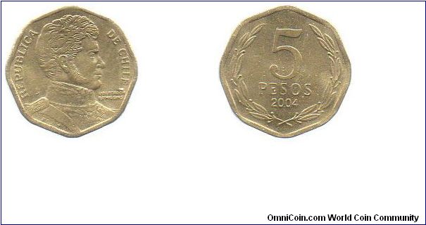 2004 5 Pesos
