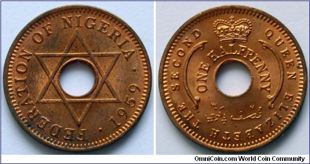 1/2 penny.
1959