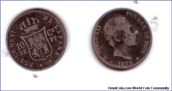 Silver Spain 10c