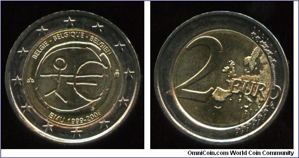 2 Euros
Economic & Monetary Union, 1999-2009
Stick figure and Euro symbol
Map of the community & Value