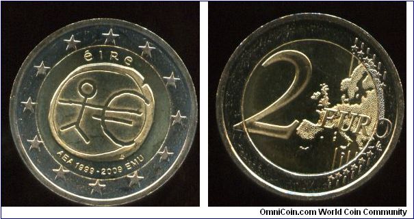 2 Euros
Economic & Monetary Union, 1999-2009
Stick figure and Euro symbol
Map of the community & Value