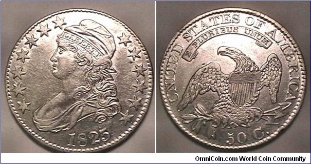 Capped Bust Half Dollar.