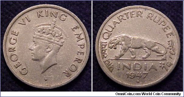 1/4 rupee