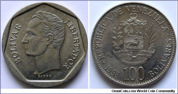 100 bolivares.
1998