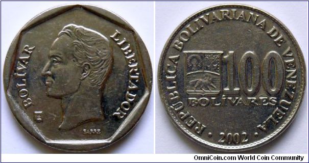 100 bolivares.
2002