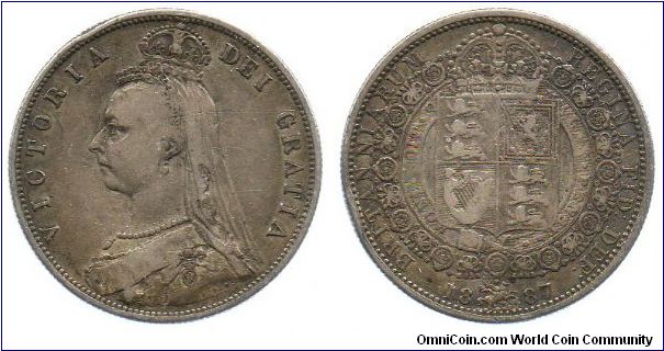 1887 Half Crown