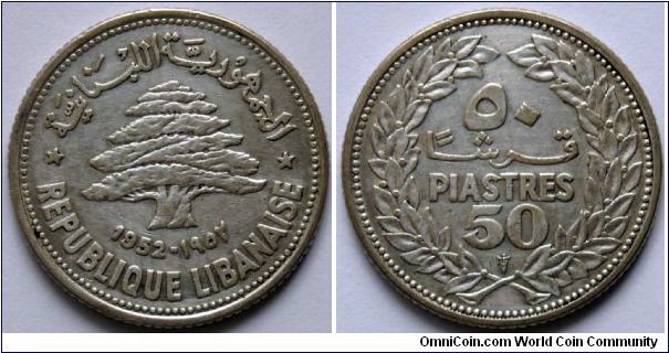 50 piastres.
1952