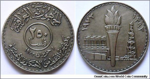 250 fils.
1973, Oil Nationalization