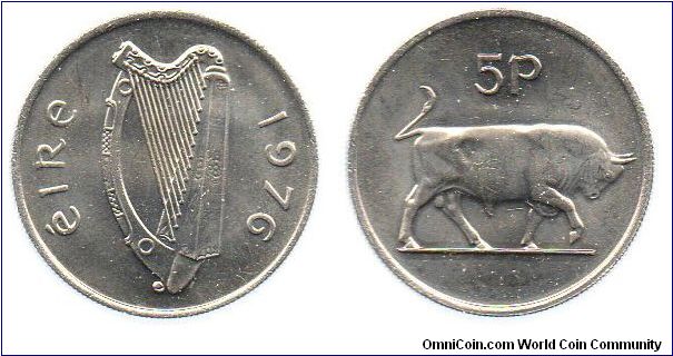 1976 5 pence