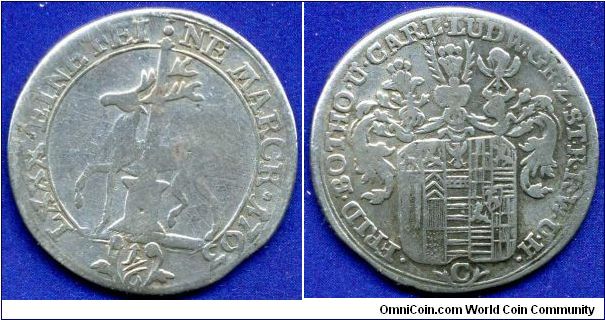 1/6 Thaler.
Stolberg-Stolberg.
Karl Ludwig (1761-1815).


Ag.