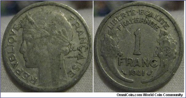 1941 1 franc