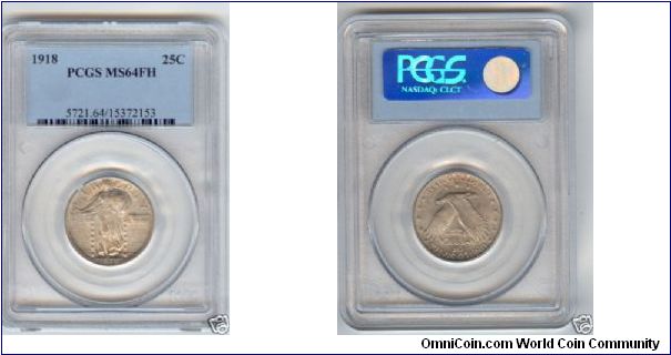 1918-P Standing Liberty Quarter