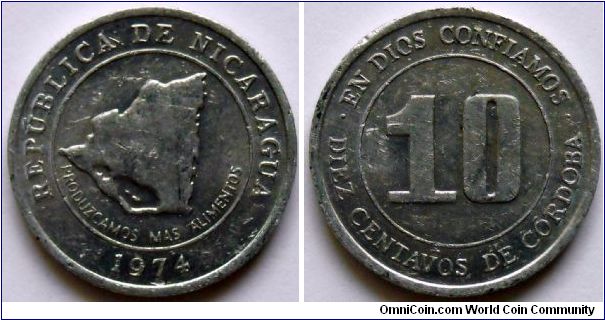 10 centavos.
1974, F.A.O.