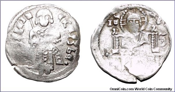 SERBIAN EMPIRE~AR Dinar (Type 2) 1371-1389 AD. Under Prince: Lazar Hrebeljanovic. Type 2: Without crown