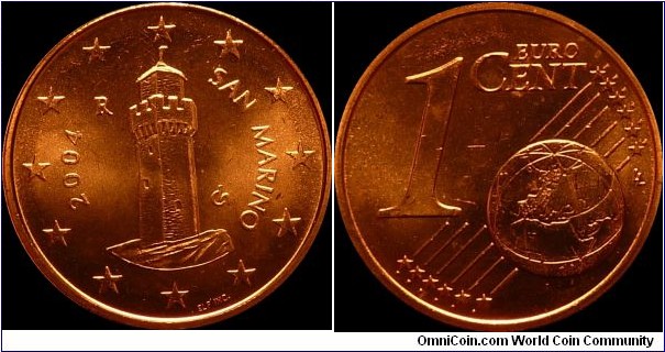 San Marino 1 Euro Cent 2004