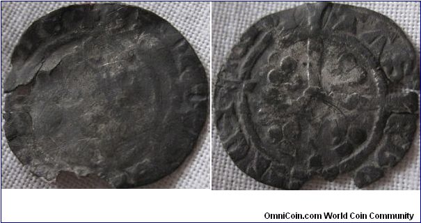 edward III penny, york mint, quite worn