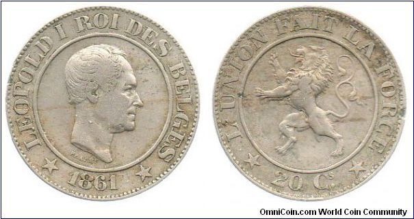 1861 20 centimes
