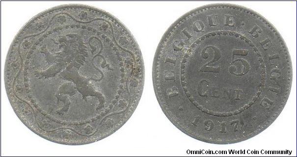 1917 25 centimes