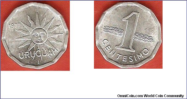 1 centesimo
aluminum
Santiago Mint