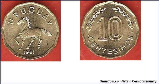 10 centesimos
horse
aluminum-bronze
Santiago Mint