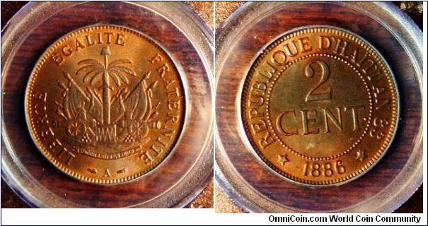 2C PCGS-MS65 RB.