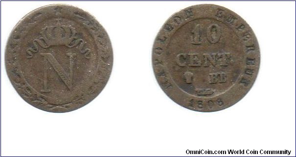 1808 10 centimes