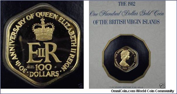 1Oth Anniversary of QE2 Reign
100 Dollards
Material: Gold
7.10Gm 900/1000
Proof