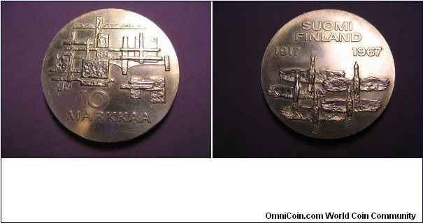 Suomi Finland 10 Markkaa.
35mm