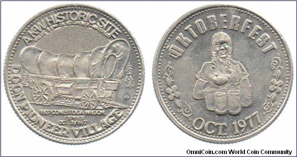 1977 Kitchener-Waterloo, Ontario Oktoberfest Dollar