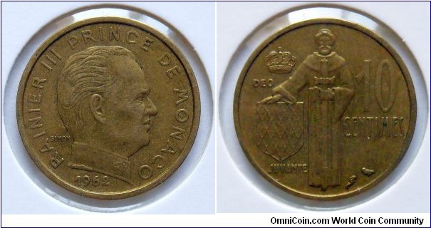 10 centimes.
1962