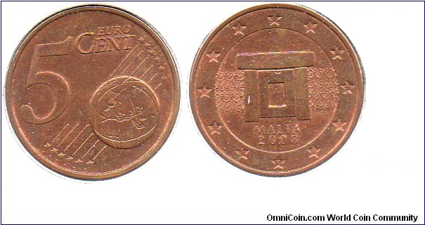 2008 5 Euro cents