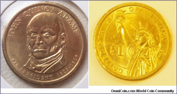1 dollar- John Quincy Adams, Mint May 15-2008