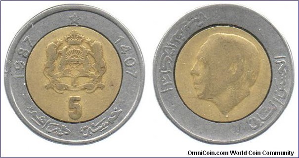 1987 5 Dirhams